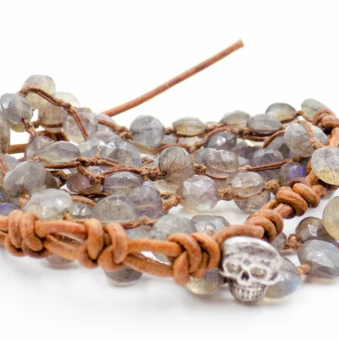 Labradorite Amphibian Necklace or Wrap Bracelet