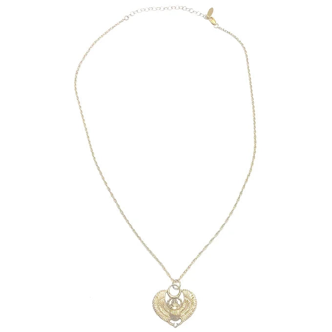 Gold Scarab Necklace