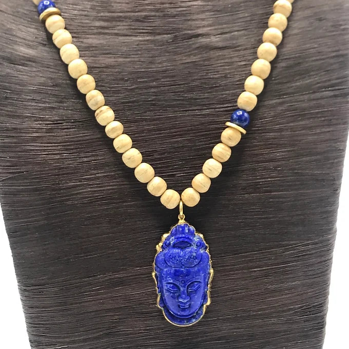 Lapis Buddha Necklace
