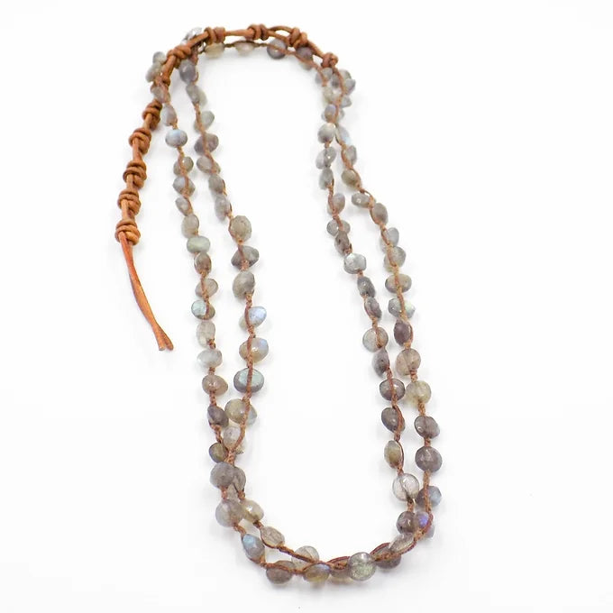 Labradorite Amphibian Necklace or Wrap Bracelet