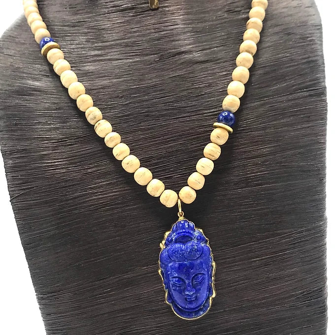 Lapis Buddha Necklace