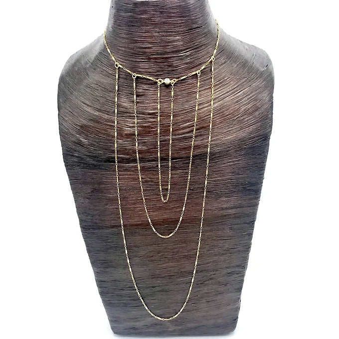 Gold Waterfall Necklace