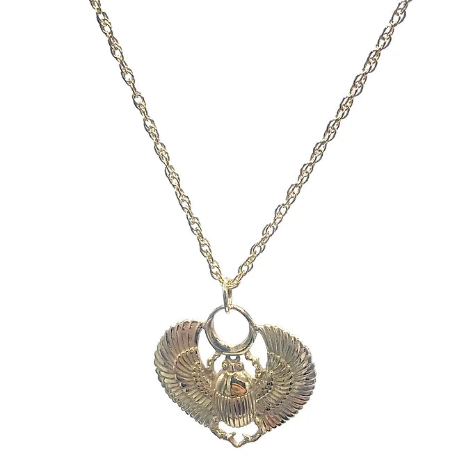 Gold Scarab Necklace