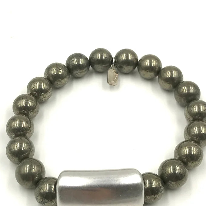 Men's Pyrite Bar Bracelet