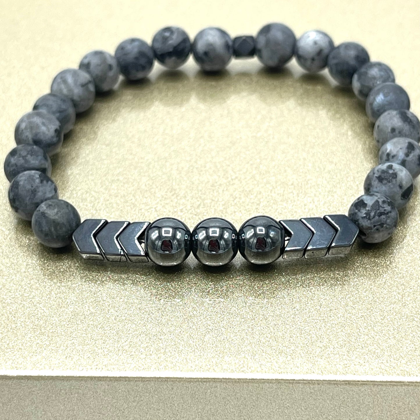 Men’s Chevron Hematite / Matte Larvakite