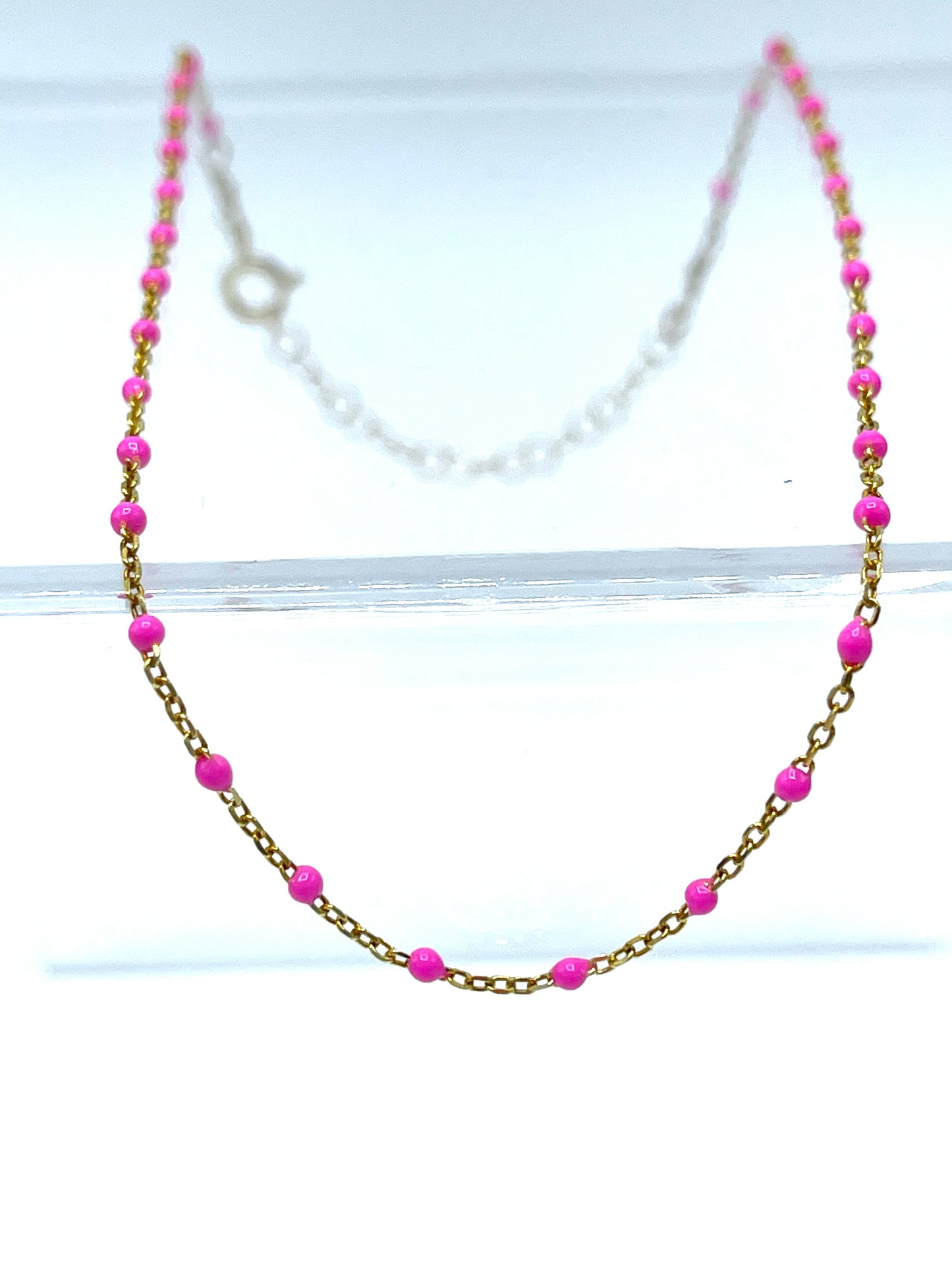 Bright Enamel Choker Necklace
