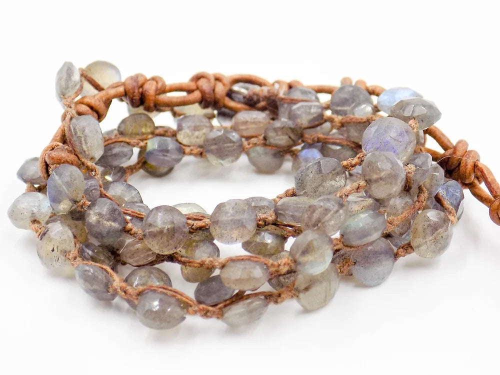 Labradorite Amphibian Necklace or Wrap Bracelet