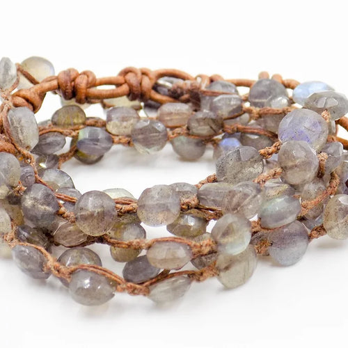 Labradorite Amphibian Necklace or Wrap Bracelet