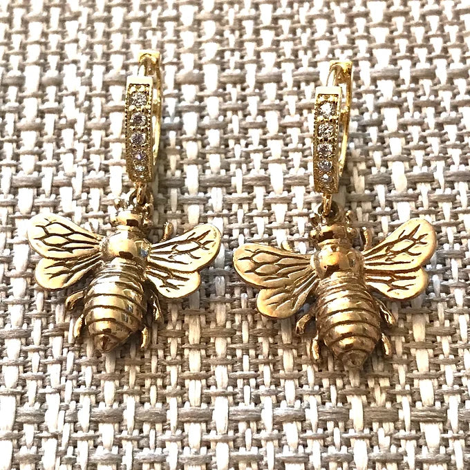 CZ Huggie Earrings