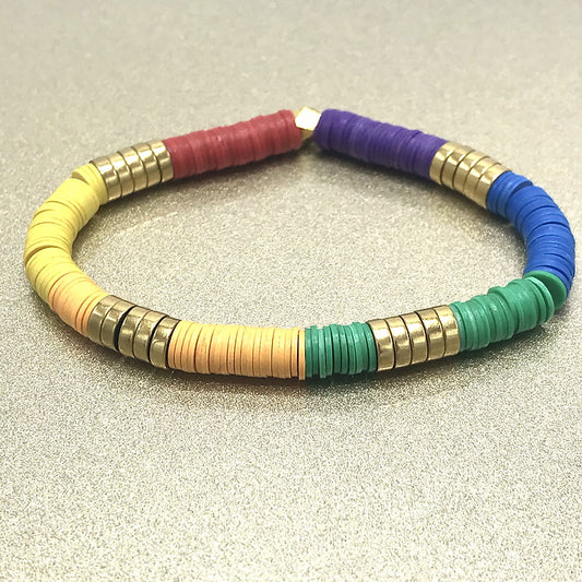 Pride Repurposed Vinyl Bracelet