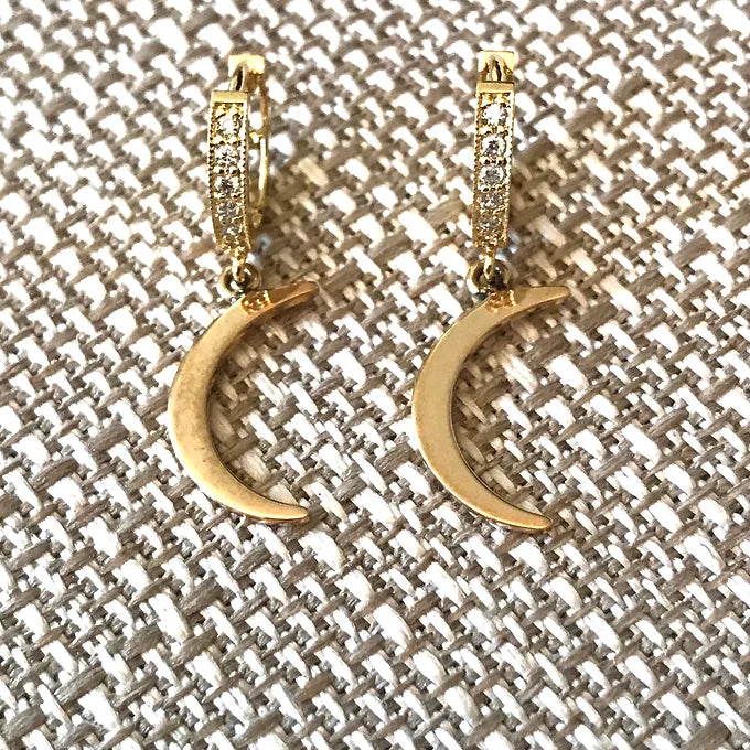 CZ Huggie Earrings