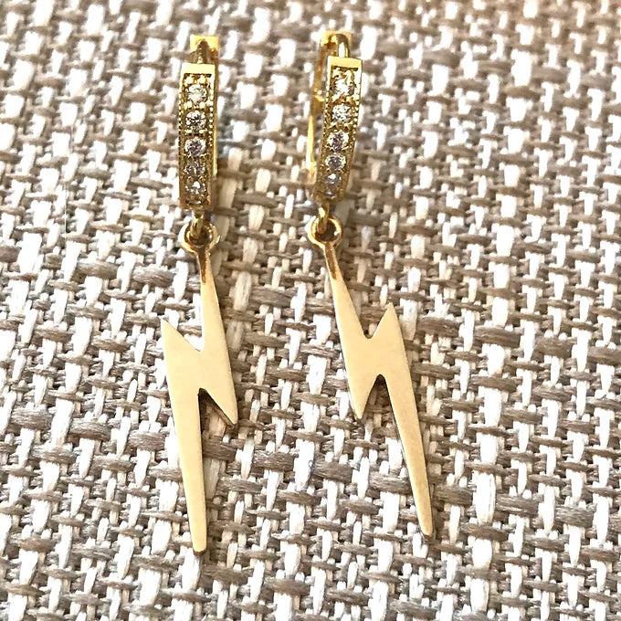CZ Huggie Earrings
