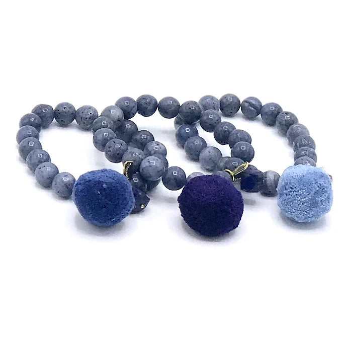 Blue Coral Bracelet Set