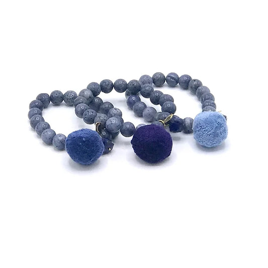 Blue Coral Bracelet Set