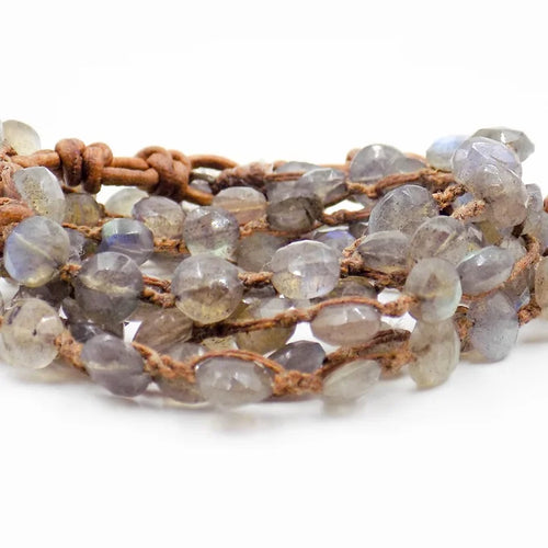 Labradorite Amphibian Necklace or Wrap Bracelet