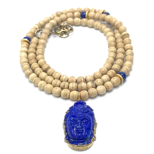 Lapis Buddha Necklace