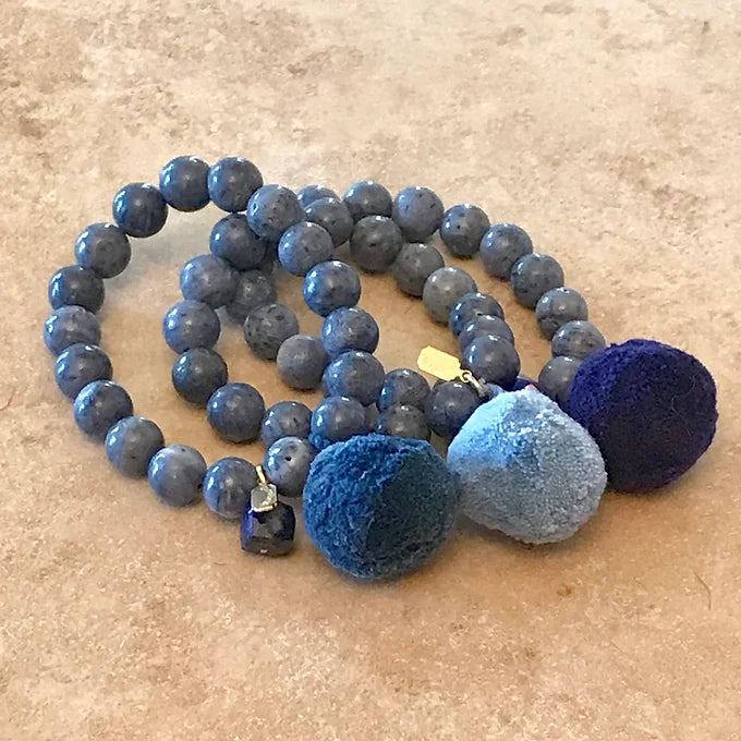 Blue Coral Bracelet Set