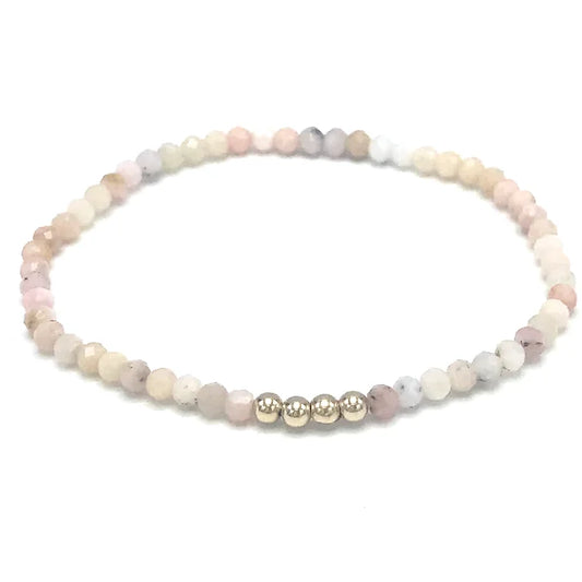 Gemstone Bracelet- Peruvian Pink Opal