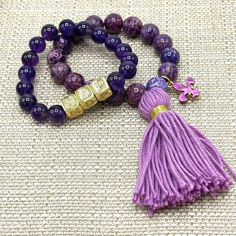 Purple Jasper Bracelet set