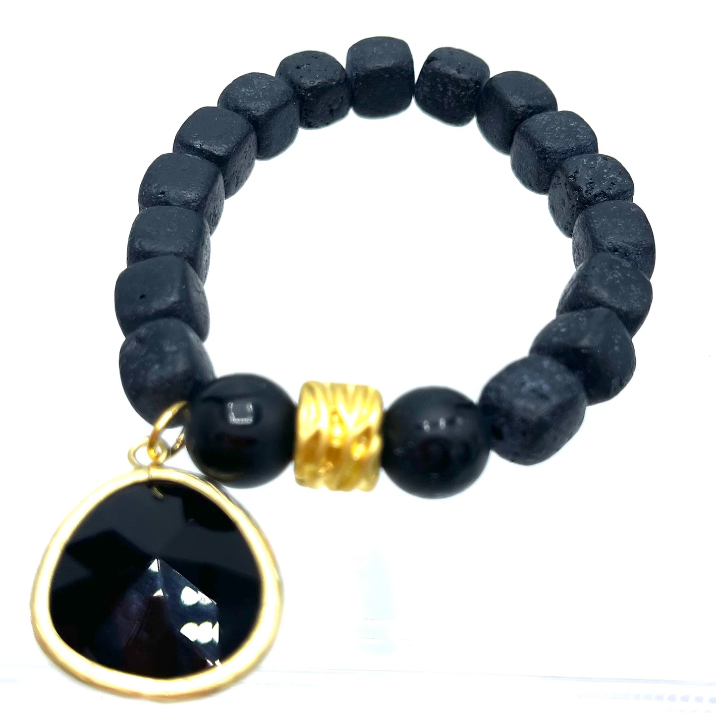 Black Onyx Buddha bracelet